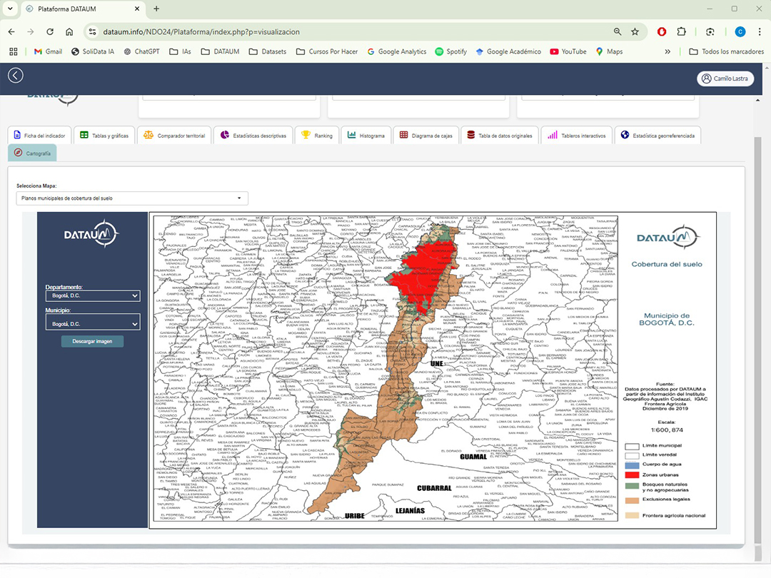 Cartografía temática interactiva